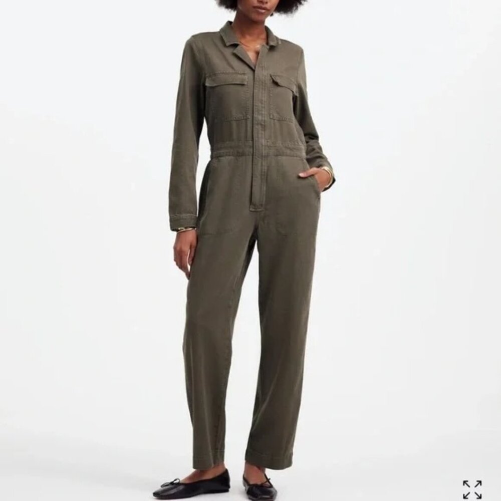 Madewell Utility Coveralls XL - olive